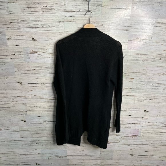 7 for all mankind black cardigan sweater size small - Picture 7 of 9